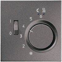 Лицевая панель Jung LS990 metal для терморегулятора антрацит картинка